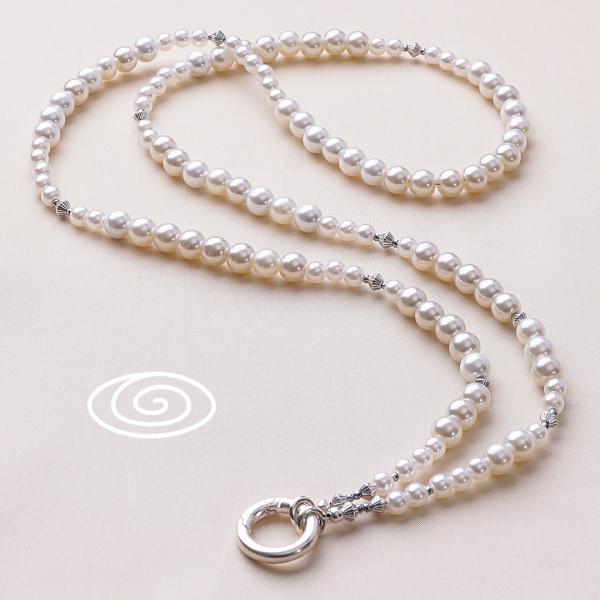 Moorea PerlenBeads 88 SilverShiny, lange Perlen Wechselkette